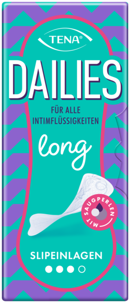 TENA Dailies Long | All-in-one liner for periods & urine leaks