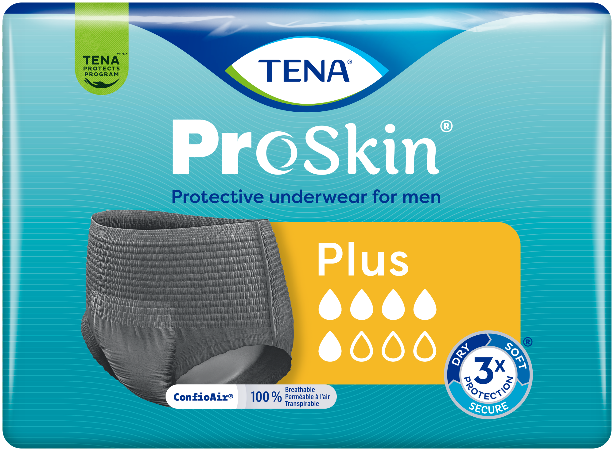 TENA ProSkin™ Plus Protective underwear for men | Incontinence underwear