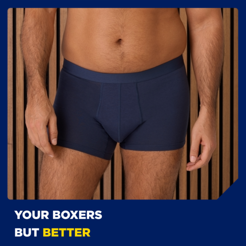 Your boxers but better, with built-in protection against drips and dribbles