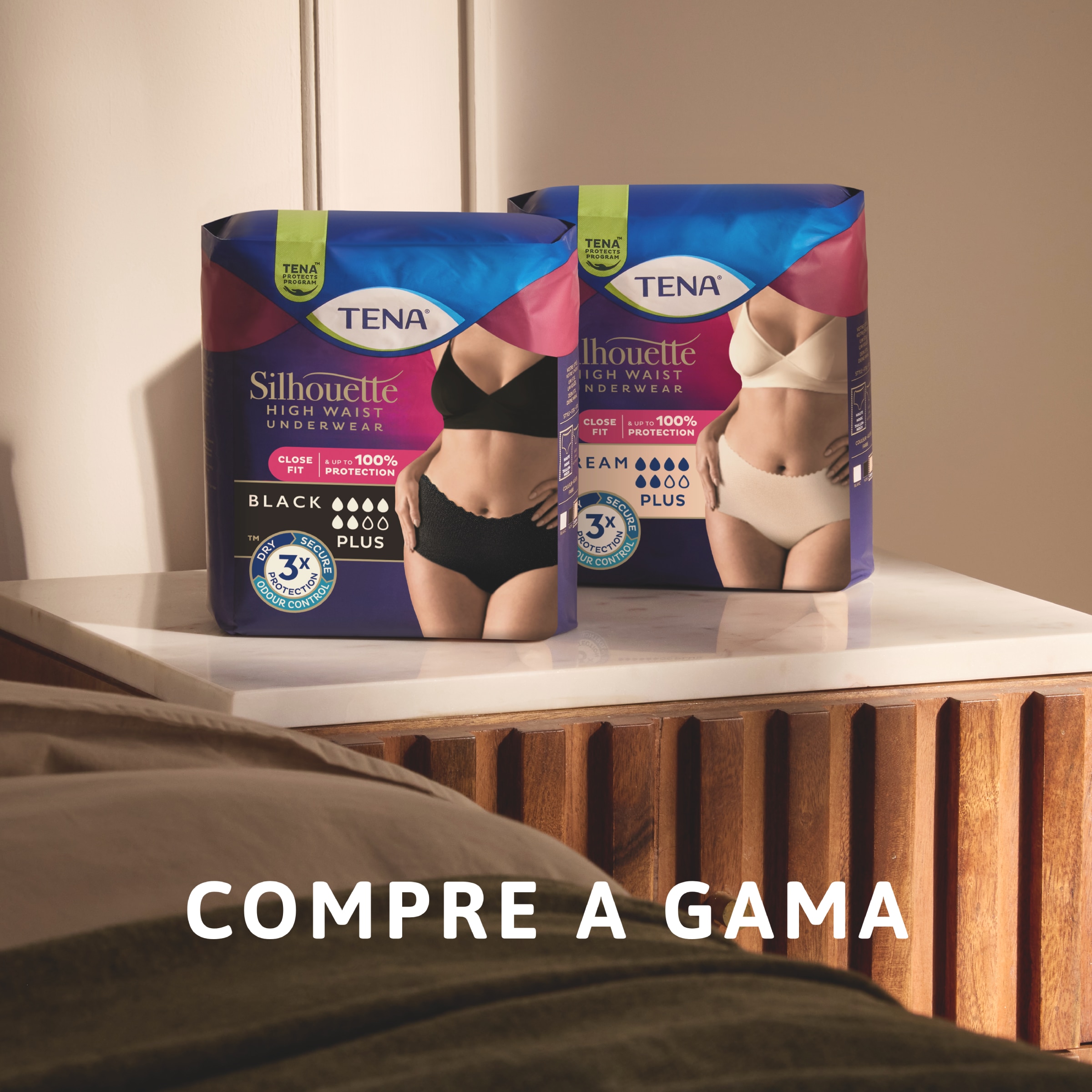 TENA Silhouette Plus Cintura Alta Creme