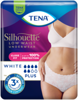 TENA Silhouette Taille basse Blanc | Sous-vêtement absorbant