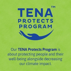 Gracias a nuestro programa TENA Protects, reduciremos nuestra huella de carbono en un 50 % para el año 2030, para dejar una mejor huella ambiental en el planeta