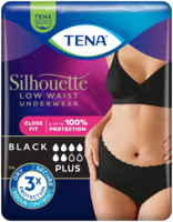 TENA Silhouette Taille basse Noir | Sous-vêtement absorbant