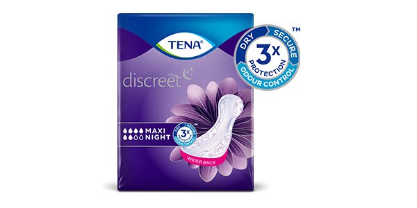 Specialiai nakčiai sukurti TENA Discreet Maxi Night paketai
