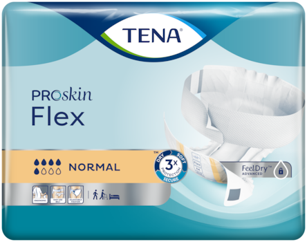 TENA Flex Normal – Ergonomic belted incontinence briefs