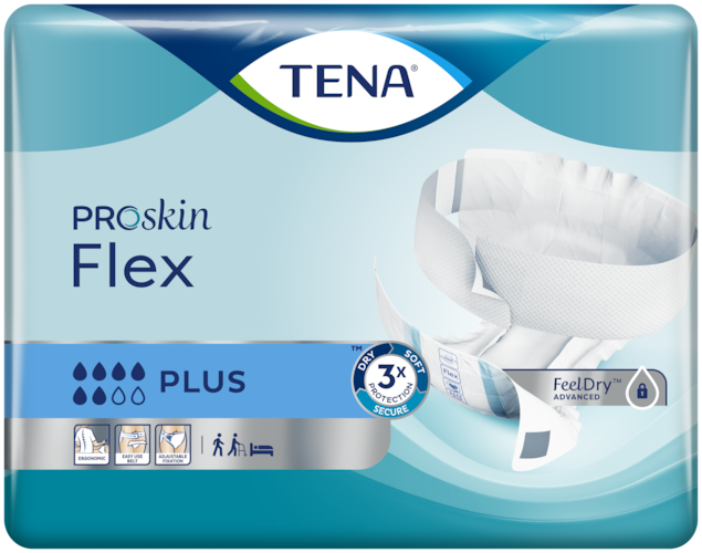 TENA Flex Plus – ergonomisk belteprodukt for urinlekkasje