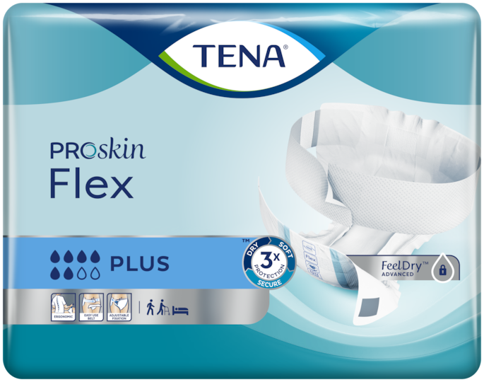 TENA Flex Plus – ergonominen vyöllinen inkontinenssituote