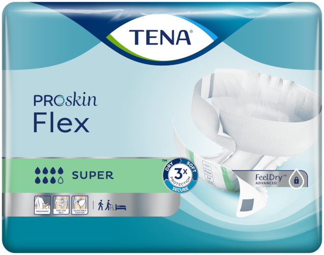 TENA Flex Super — Эргономичные поясные подгузники для защиты при недержании