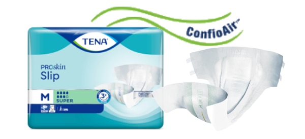 TENA ProSkin Slip und TENA ProSkin Comfort mit ConfioAir™