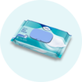 Una confezione di TENA ProSkin wet wipes