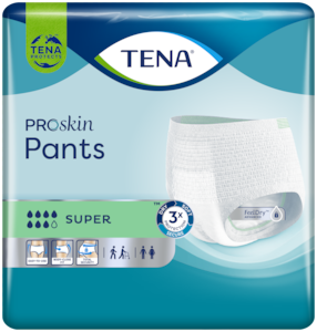 „TENA Pants Super“ | Ypač gerai sugeriančios sauskelnės-kelnaitės šlapimo nelaikantiems žmonėms