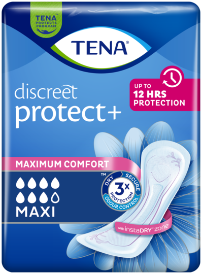 Tena Discreet Incontinence Pads Normal 12 Pieces