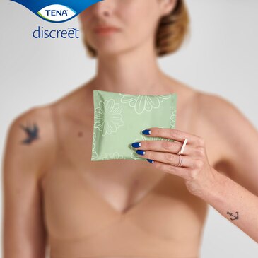 TENA Discreet Incontinence liners are single wrapped