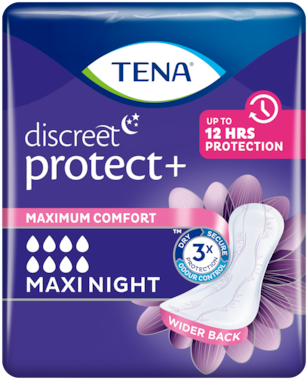 TENA Discreet Protect+ Maxi Night | Assorbenti per incontinenza