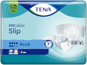 TENA ProSkin Slip Plus | All-in-One-Inkontinenzschutz mit Befestigungslaschen