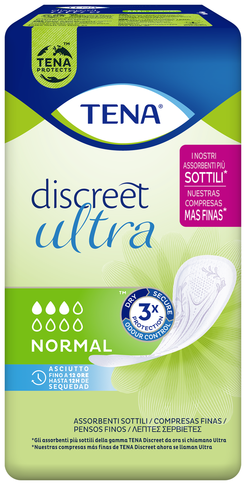 TENA Discreet Ultra Normal | Assorbenti per incontinenza