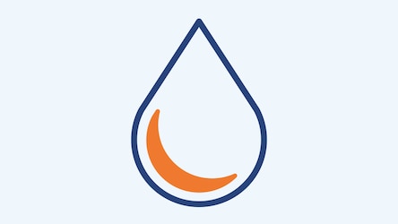 Eine Icon mit einem Tropfen