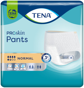 Erkekler ve kadınlar için TENA ProSkin Normal rahatça giyilebilen emici külot