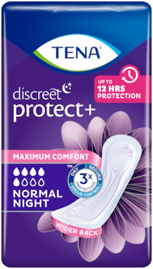 TENA Discreet Protect+ Normal Night | Assorbenti per incontinenza