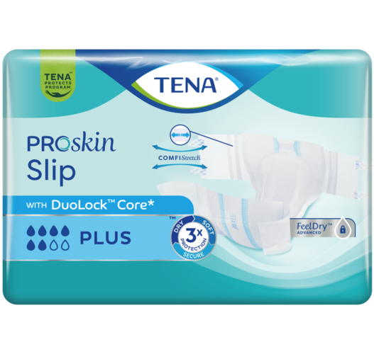TENA PROskin Slip Plus M 72枚入り Tena ProSkin Slip Plus Adult Diapers M and L 6 Drops - Dnr