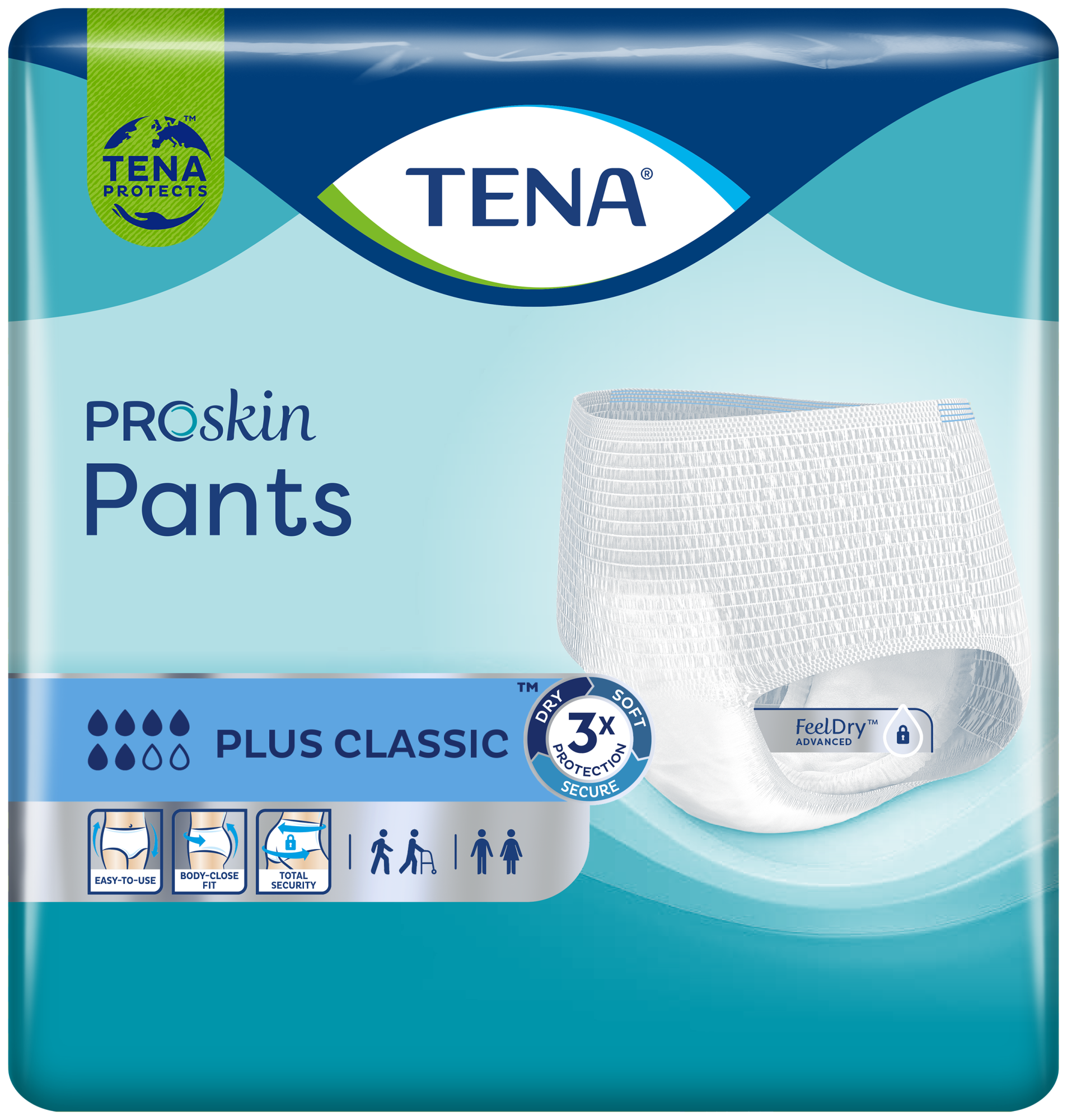 TENA Pants Plus Classic | Buksebleier for urinlekkasje