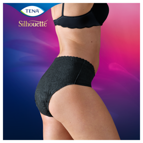 TENA Silhouette Normal Noir  Low waist incontinence underwear - Women -  TENA Web Shop