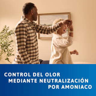 TENA Pants protect+ controla el olor mediante la neutralización del amoníaco