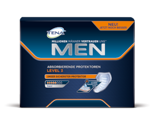 TENA MEN Level 3 – Extraschutz vor grösserem unfreiwilligen Harnverlust und Inkontinenz bei Männern, geeignet für Tag und Nacht