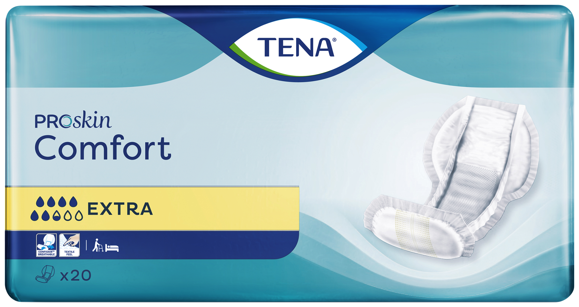 TENA Comfort Extra | Large Shaped Incontinence Pad