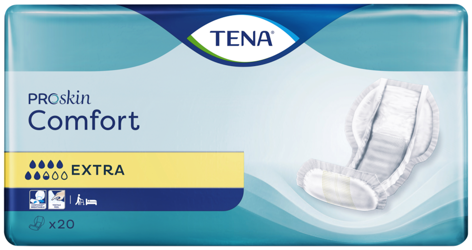 TENA Comfort Extra  Large shaped incontinence pad