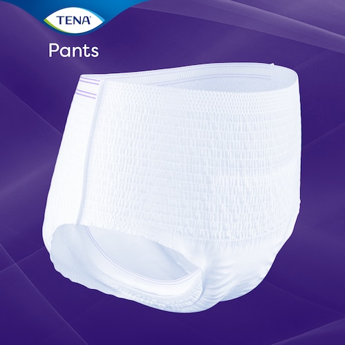TENA Pants Night sono comode e traspiranti mutandine assorbenti per incontinenza studiate per favorire uno stile di vita attivo proteggendo dalle perdite di urina 