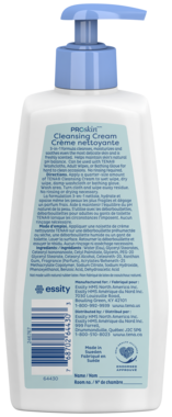 Back of pack of Cleansing cream with ingredients