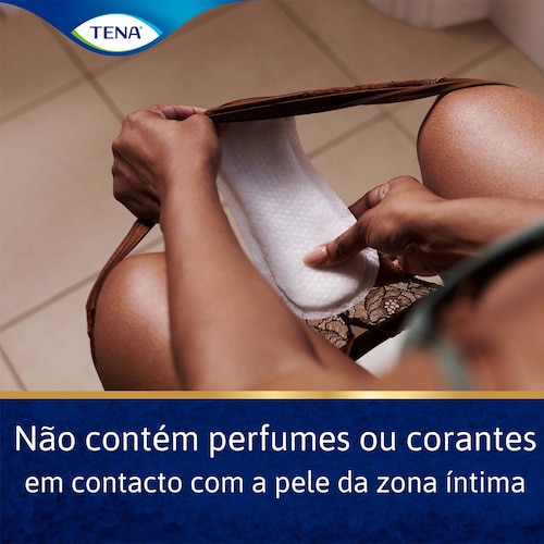 Sem fragrâncias e corantes em contacto com a pele da zona íntima