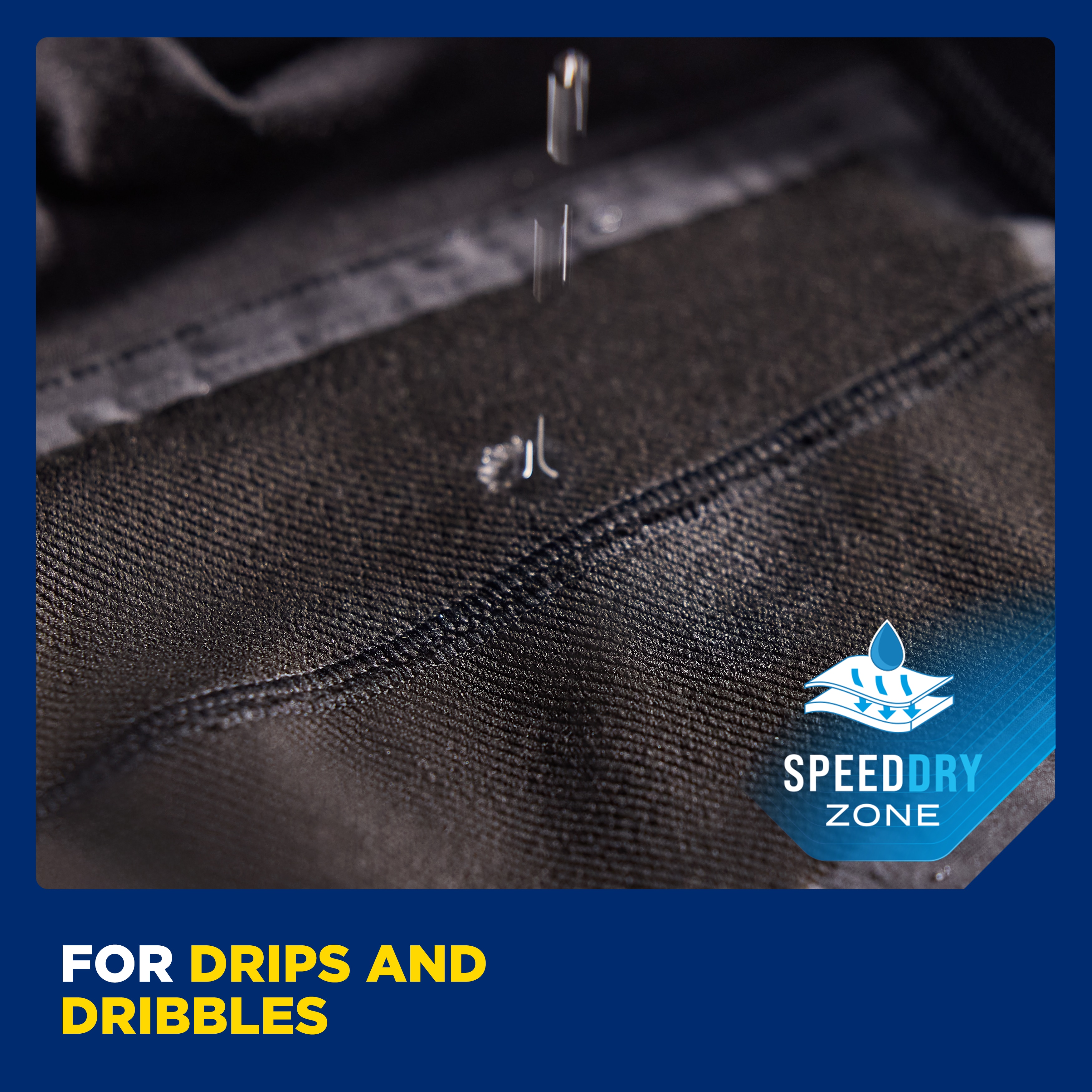 Absorberar snabbt droppar och små läckage