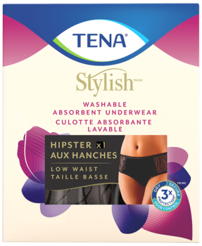Stylish Washable Incontinence underwear for light incontinence in Hipster style