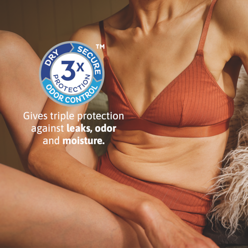 TENA Sensitive Care pads gives Triple Protection against leaks, odour and moisture