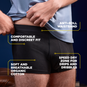 I lati positivi dei boxer assorbenti lavabili TENA Men