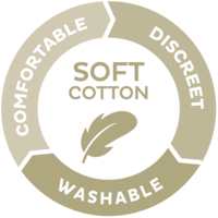 Soft Cotton - Comfortable, discreet & Washable