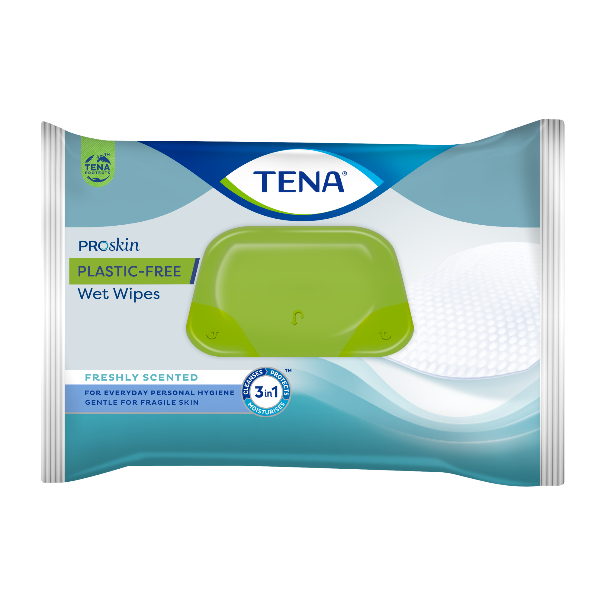 TENA ProSkin PF Wet Wipes Muovittomat Kosteat Pyyhkeet
