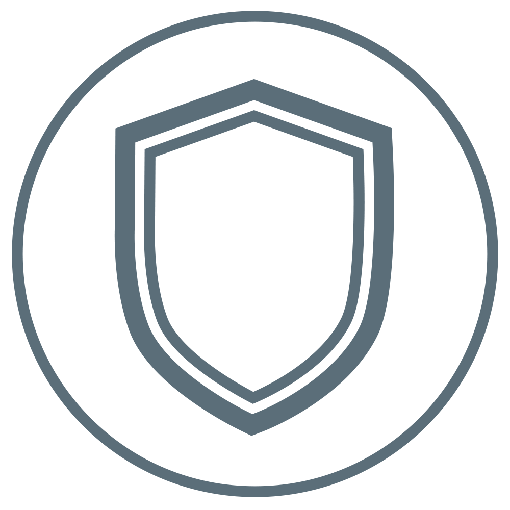 Un escudo para representar que este producto protege.