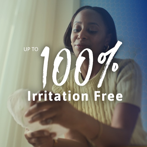 TENA Sensitive Care Pads are up to 100% irritation free