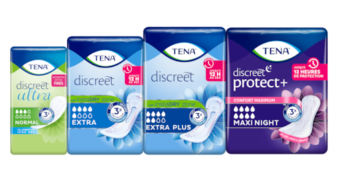 TENA Discreet Ultra Mini and TENA Discreet Ultra Normal TENA Discreet Ultra Mini and TENA Discreet Ultra Normal