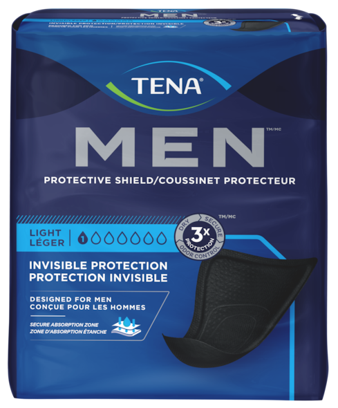 Pack shot of TENA Men Protective Shield Light