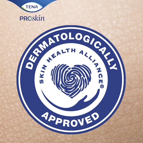 TENA ProSkin endorsed by Skin Health Alliance