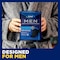 Person holding up the pack of TENA Men Protective Shield Light with the caption "designed for men"