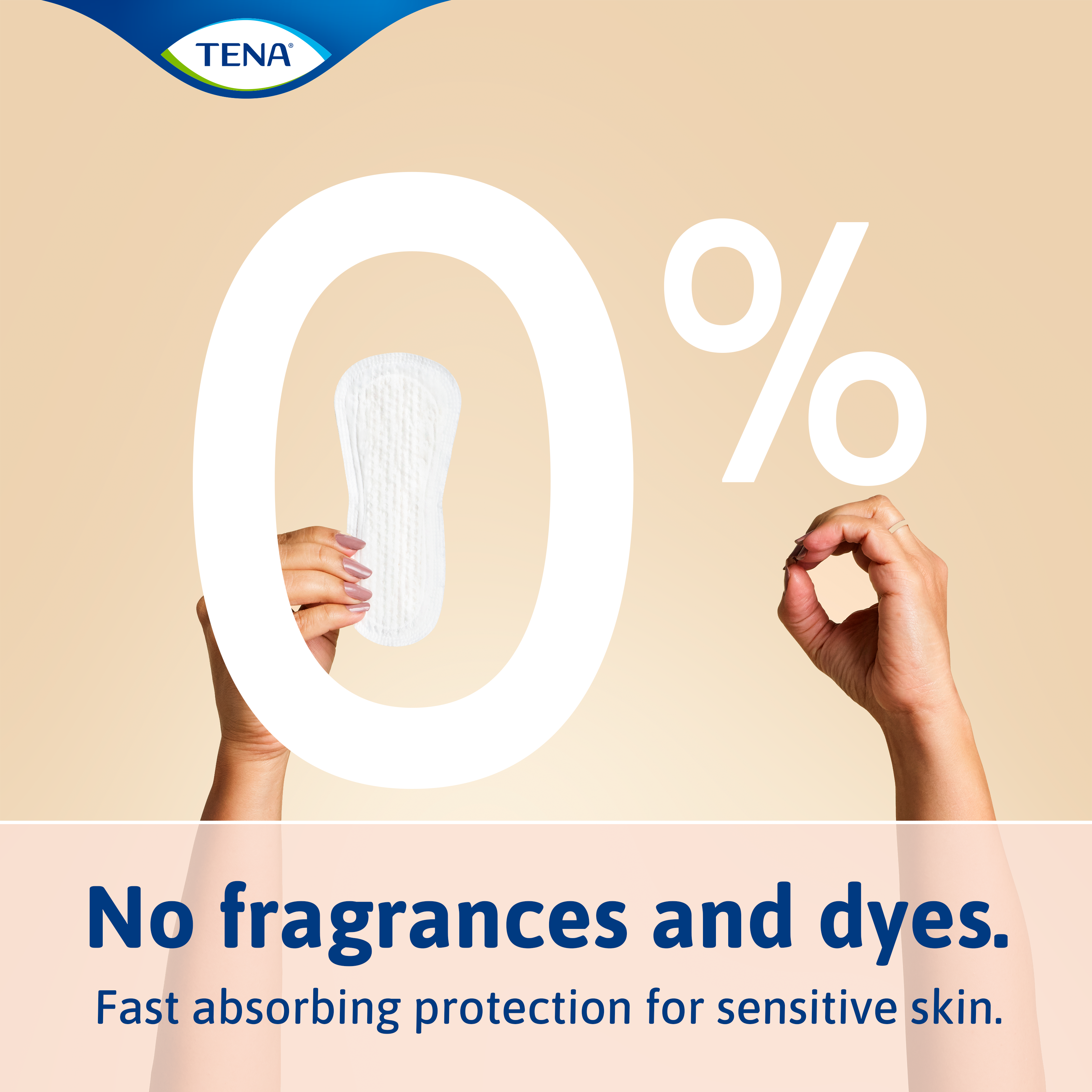 TENA lights incontinence liners are free from fragrances and dyes