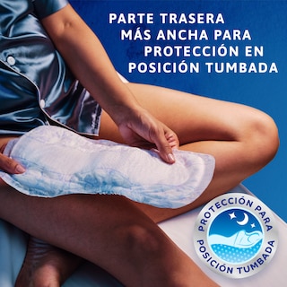 Parte trasera más ancha para protección en posición tumbada
