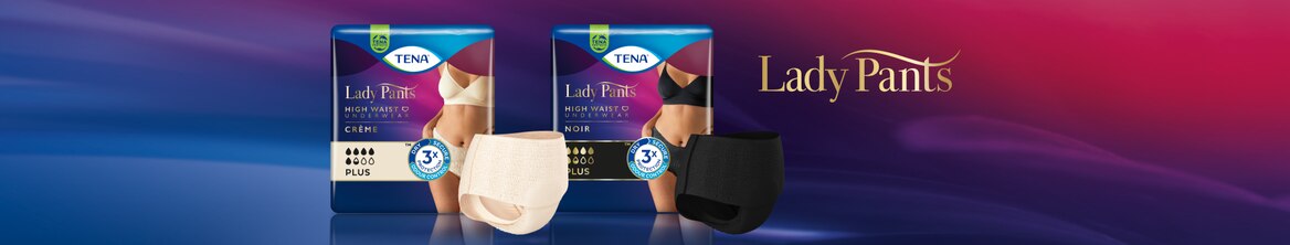 Урологические трусы для женщин TENA Lady Pants Plus Creme&Black