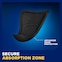 Product illustration of TENA Men Protective Shield Light with the caption "secure absorption zone"