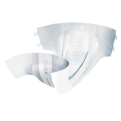 „TENA Slip Maxi“ – sugeriančios anatominės sauskelnės, skirtos šlapimo nelaikantiems žmonėms, suteikia trigubą apsaugą, kuri užtikrina sausumą, minkštumą ir padeda išvengti pratekėjimo.